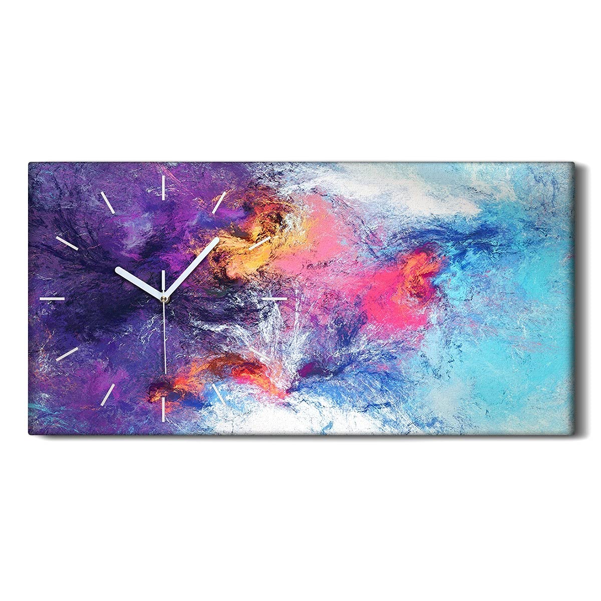 Horloge murale salon au design de nuages futuristes