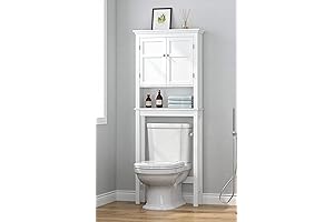 UTEX Bathroom Organizer with Cabinet Adjustable Shelves