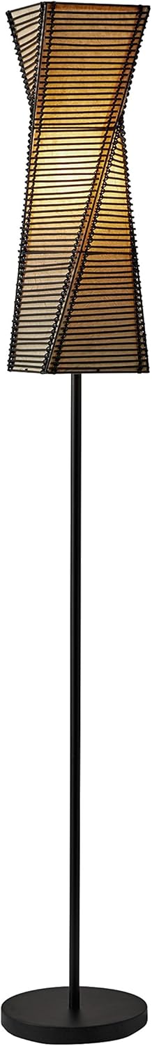 Adesso Home 4047-01 Transitional Floor Lamp from Stix Collection in Black Finish, 10.00 inches