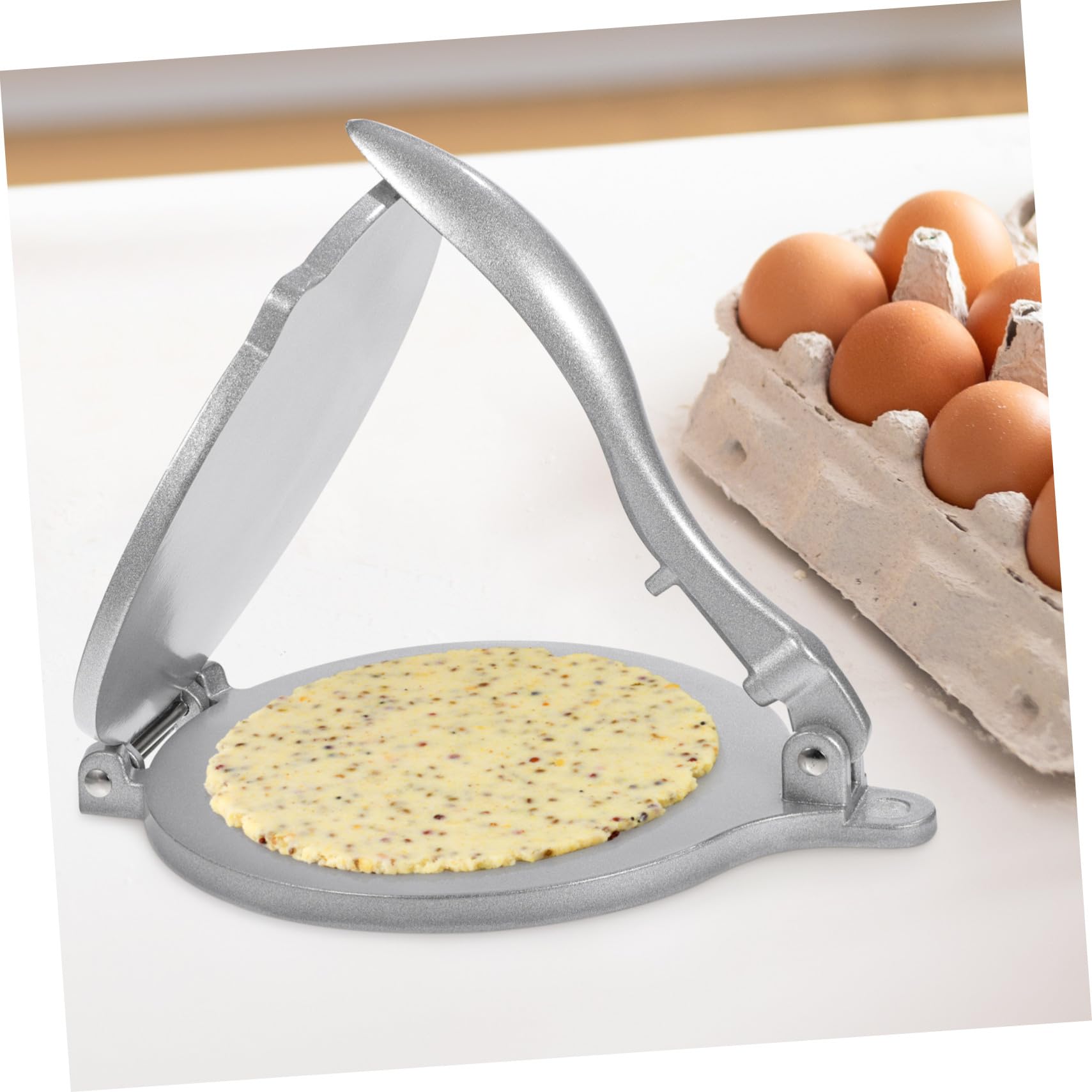 Prensa para de Aluminio de Tortillas Mexicanas Aleación Manual Ecológica y Redonda Herramienta para Moldear Fácil y Práctica hacer Tortillas Caseras Cocina Masa