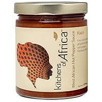 Vista 1 de Kitchens of Africa Kaani - Salsa picante artesanal de África Occidental con pimienta habanero, jengibre fresco y ajo. Ardiente, audaz y picante