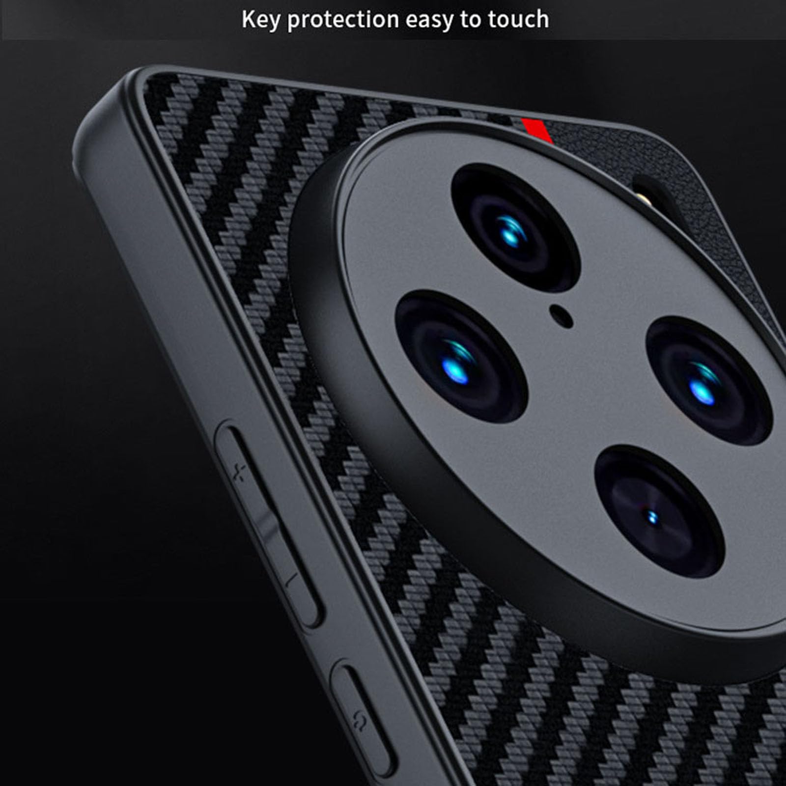 Amazon | Vivo X100 Ultra用レザーケース、カーボンファイバー