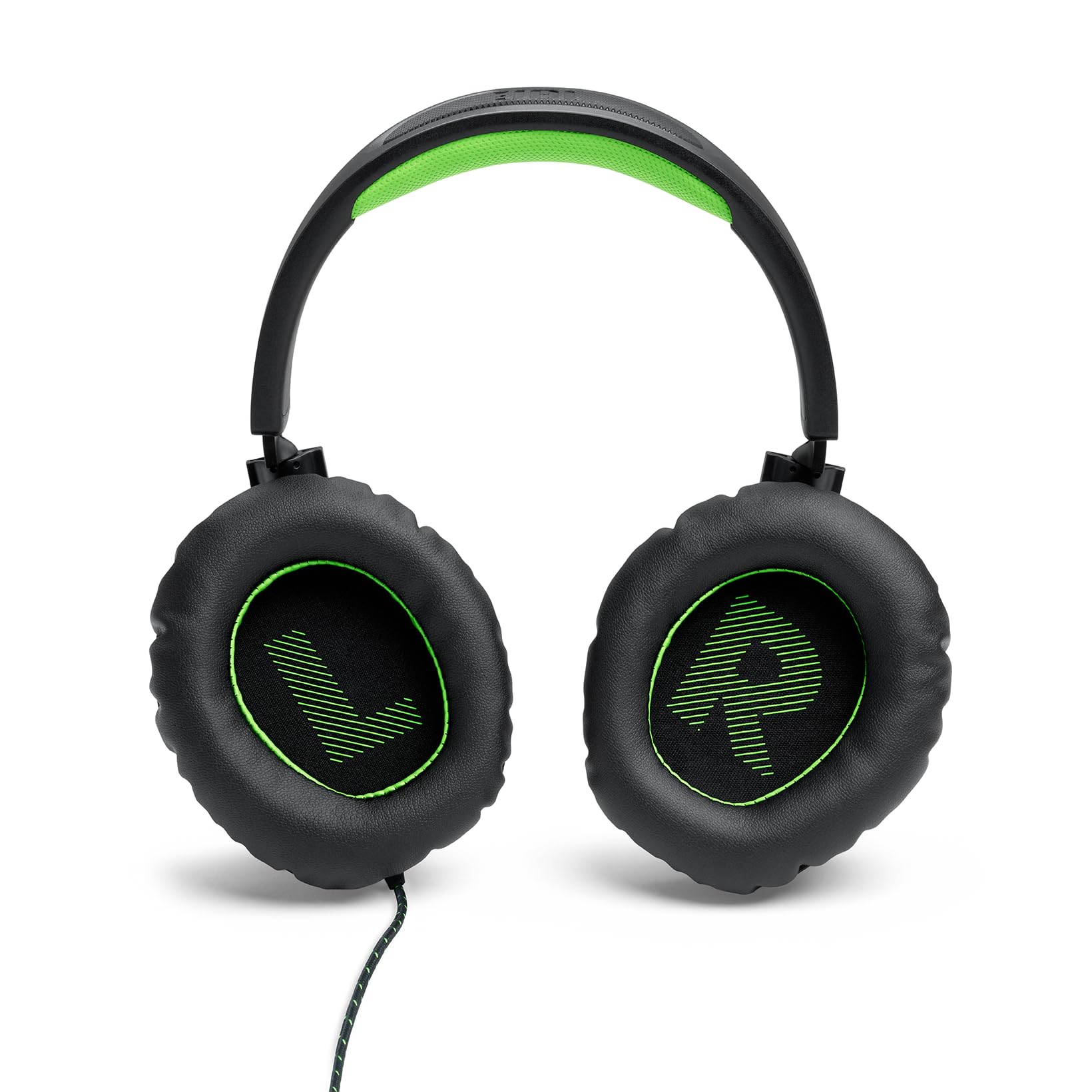 JBL Quantum 100X Cuffie Gaming Over-Ear con Microfono Boom Rimovibile per Xbox, Nero e Verde