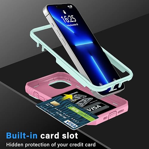 Vista 126 de Korecase Funda de protección para iPhone 12 y 12 Pro Ring Case con cubierta para lente de cámara, grado militar, resistente, de doble capa, cuerpo