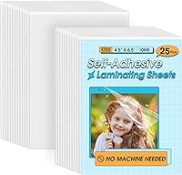 Vista 12 de KTRIO - Bolsas de laminación autoadhesivas 2.6 x 3.9 pulgadas, 30 bolsas, espesor de 10 mil, hojas laminadas autoadhesivas para tarjetas