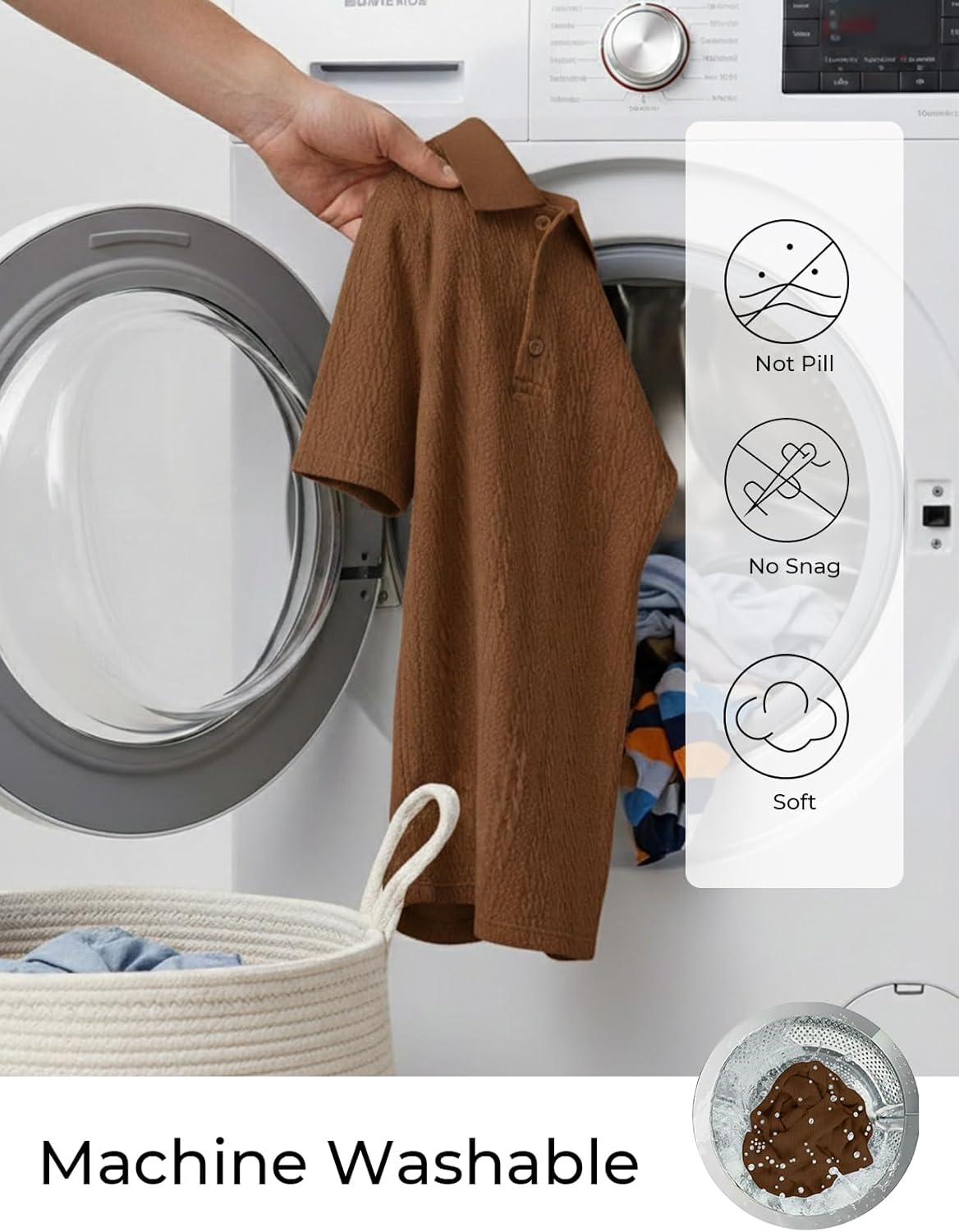 PJ PAUL JONES Mens Polo Shirts Short Sleeve Casual Collared Summer Vacation Shirts Golf Polo Shirts - Image 5