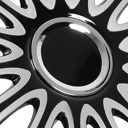 Miniatura 9 de Tapacubos para rueda, 4 unidades, 15 pulgadas, color negro, decorativo, repuesto para Fiat 500