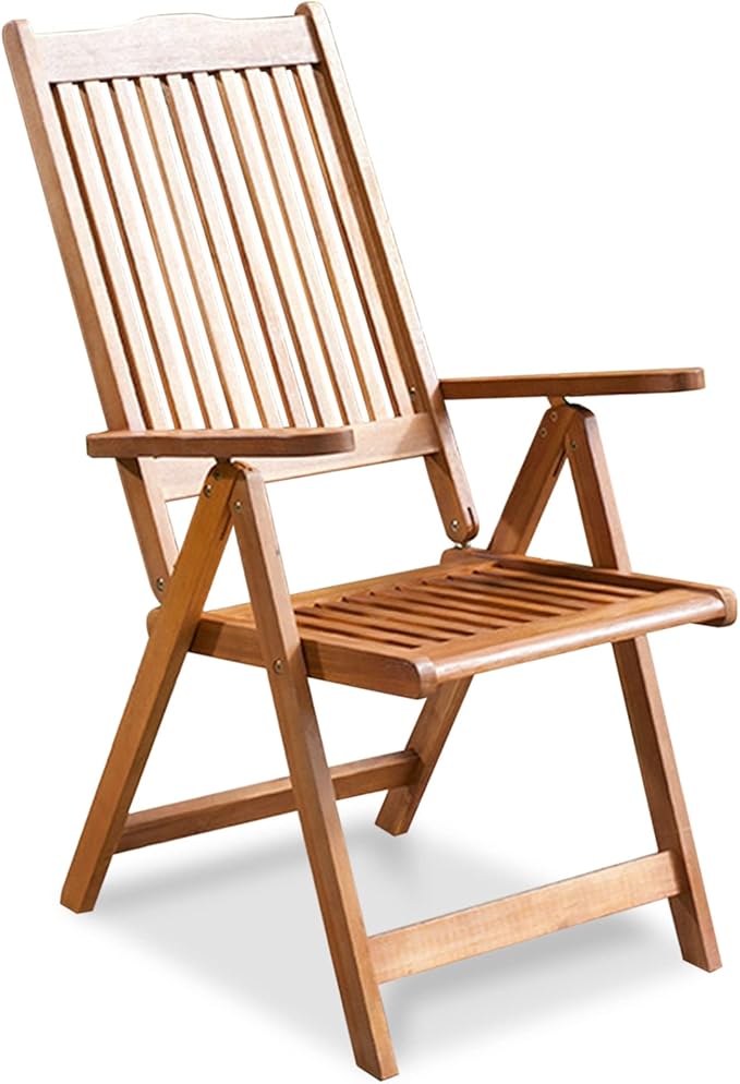 BillyOh Folding Chair Recliner Armchair Wooden Garden Furniture Solid