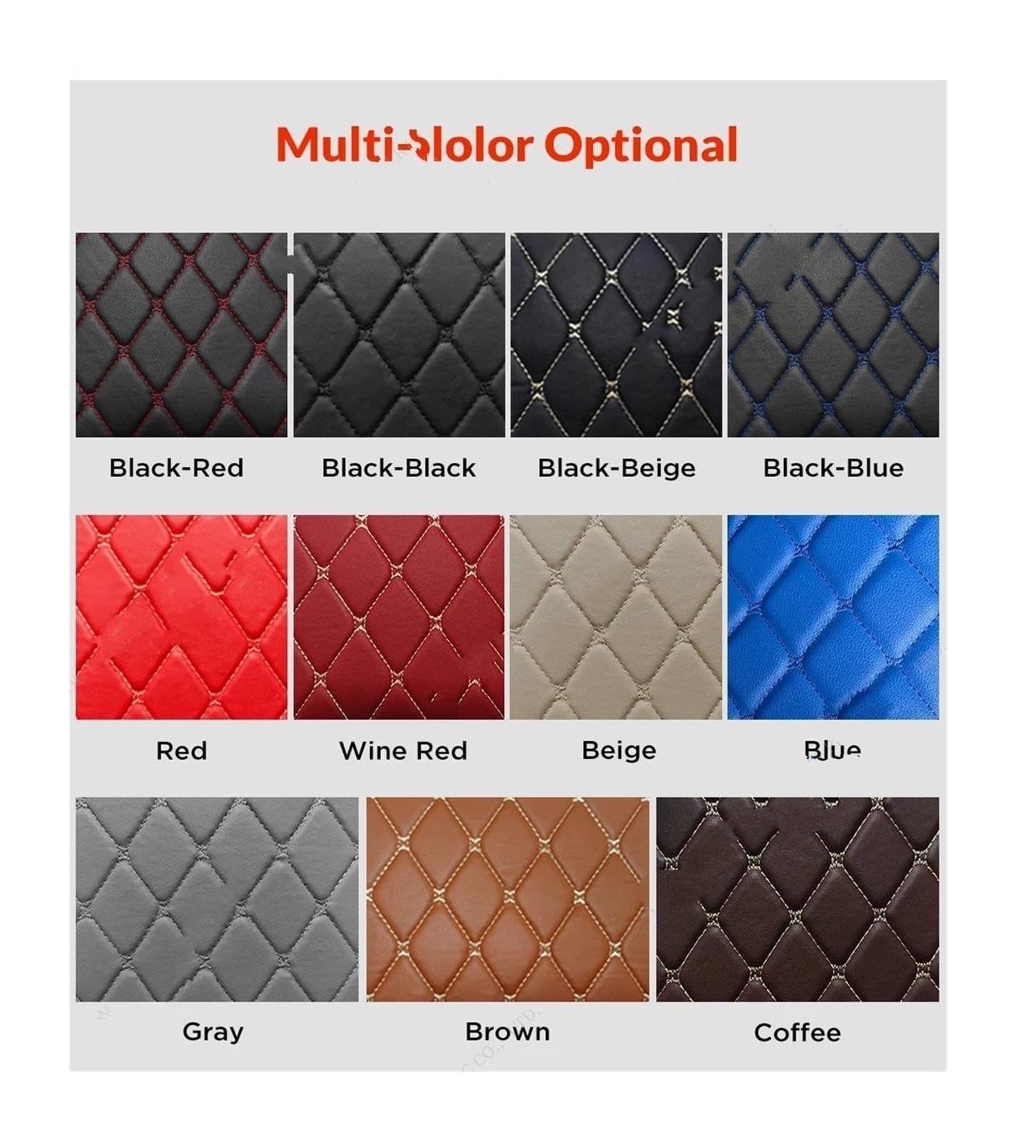 Tapis Coffre Voiture Tapis De Coffre Voiture À Couverture Complète Accessoire Protection pour Toyota pour Prius 2012-2017(Brun)