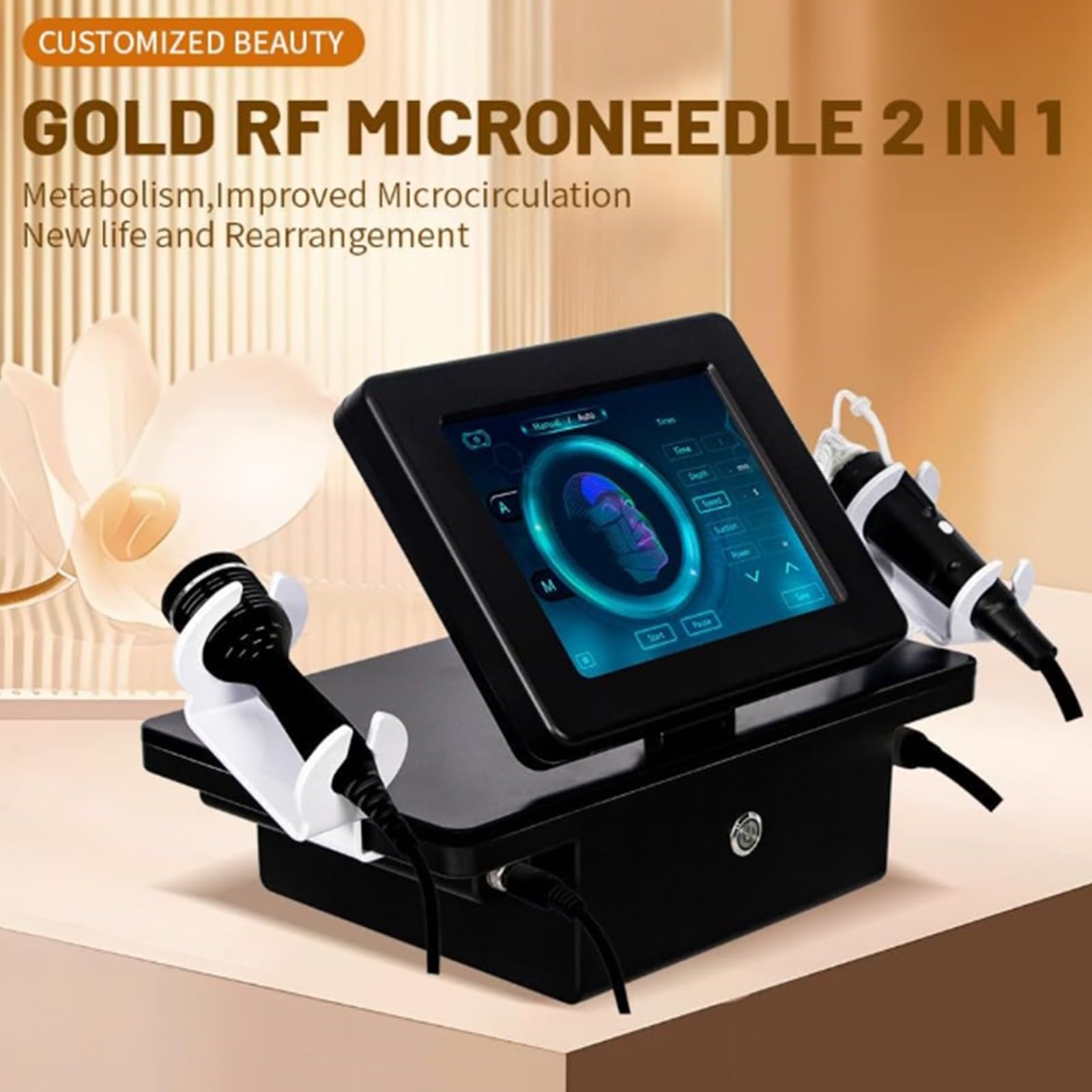 Fractional RF Micro Needle Entfernung Narbenmaschine Für Faltenentfernungstherapie Gesichtsschönheit, Dehnungsstreifen Fractional RF Maschine