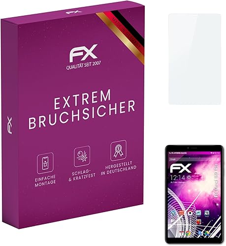 atFoliX Película protectora de vidrio de plástico compatible con protector de vidrio Chuwi Hi9 Pro, 9H Hybrid-Glass FX Glass Protector de pantalla