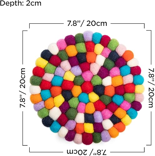 Miniatura 4 de Woolygon - Paquete Rainbow Mix One Trivet y Five Posavasos