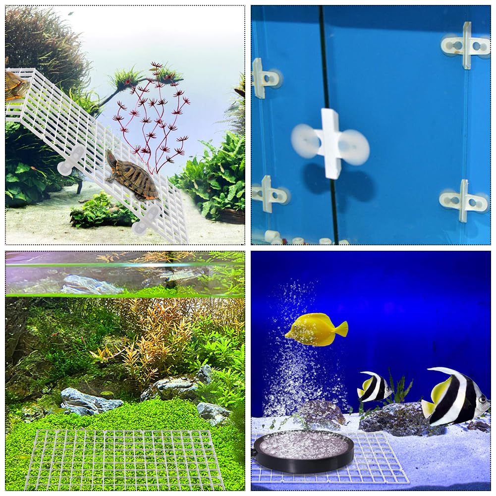 Divisor de Acuario Rejilla de Plástico, Separador de Acuario, Acuario Separador de Bandeja, Rejilla Divisora Acuario, Divisor de Aislamiento para Peceras, Separador de Tanque, 4 Piezas