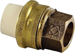 NIBCO 1/2 in. Lead-Free Copper and CPVC CTS Silicon Alloy Slip x Solder Transition Union