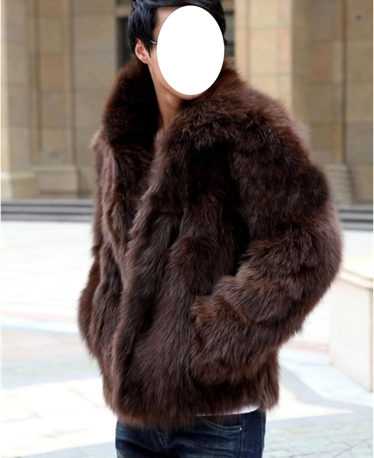 ジャケット・アウター Faux Fur Hoodie Duffle Coat Vintage Gray 90s Y2K Abercrombie & Fitch Faux Fur Hoodie