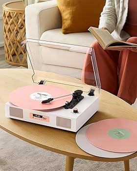 Amazon.com: Vinyl Record Player Vintage Wireless Bluetooth