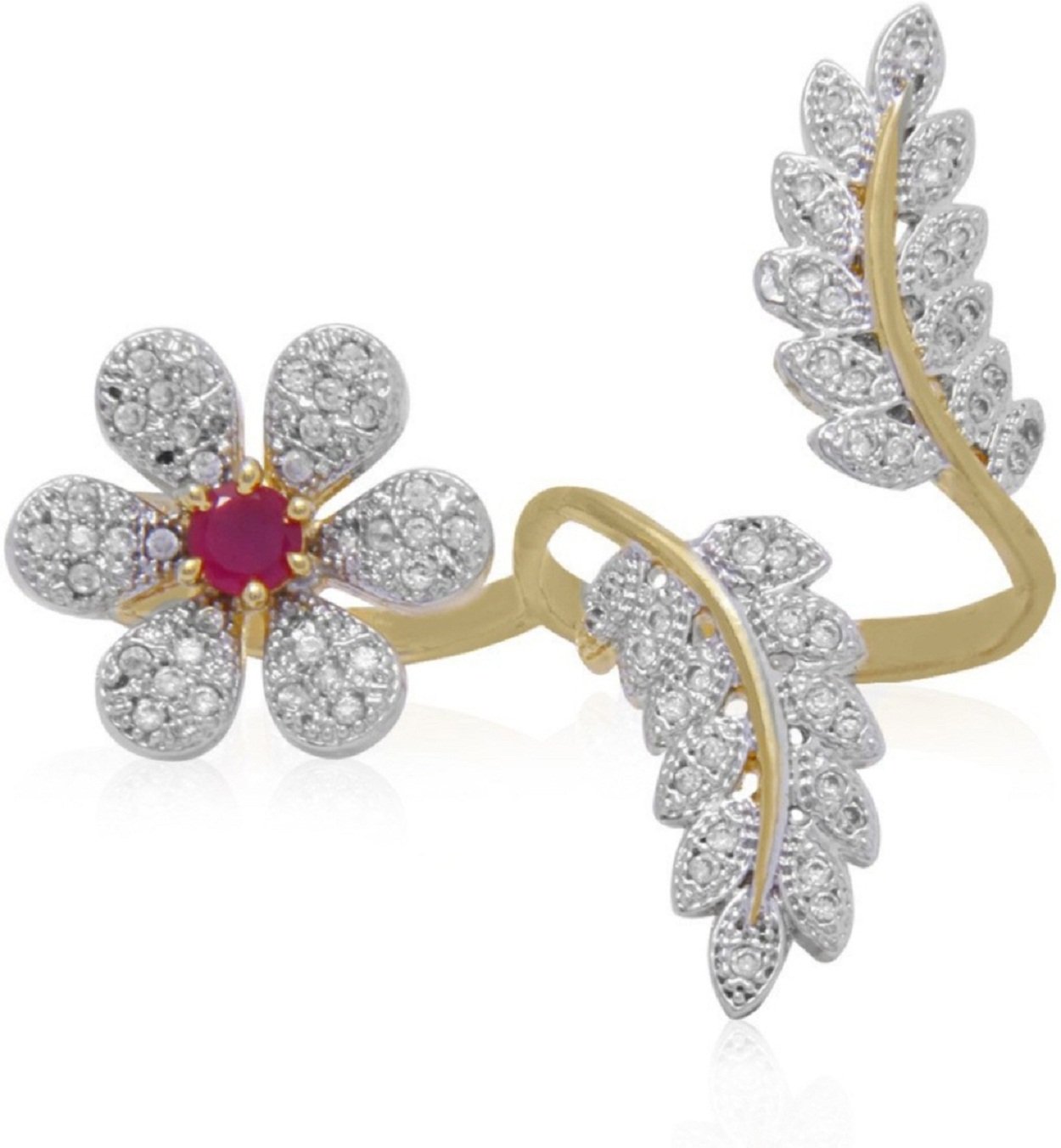 JDX Metal Gold Plated and American Diamond Ring for Womens & Girls (Red) (B01ED3CGEM) Amazon Price History, Amazon Price Tracker