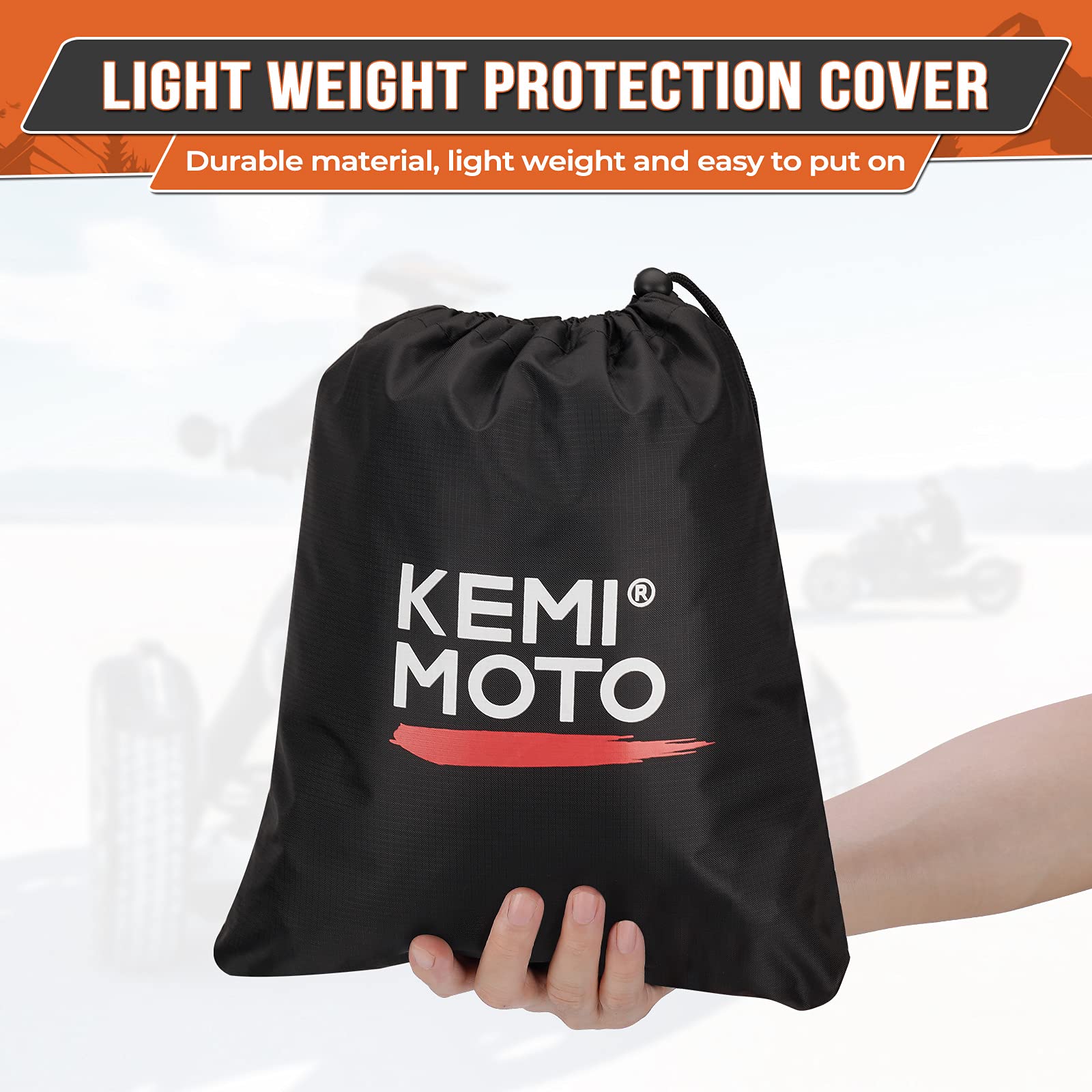 KEMIMOTO Impermeable Funda Exterior Mejorada, Tejido Oxford 420D con Bandas Reflectantes, Resistente a los Rayos UV, Compatible con Can-Am Ryker 600, 900, Sport & Rally Edition