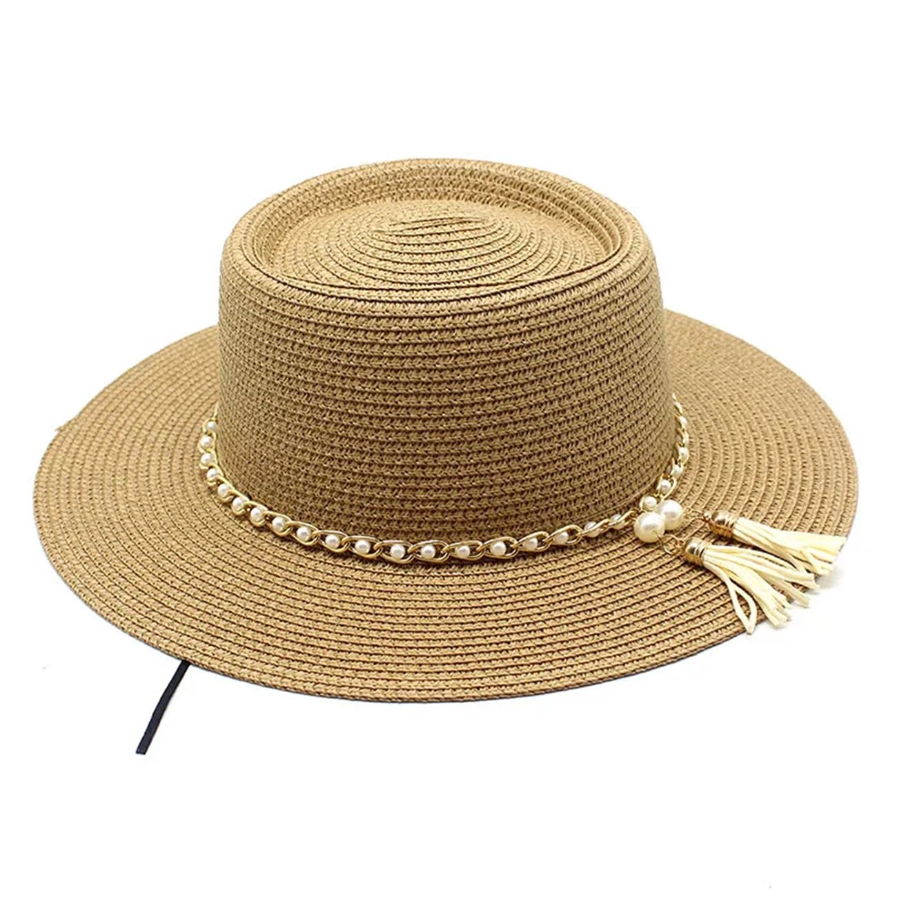 Cappelli estivi da donna in paglia per le vacanze, Sombreros, spiaggia, Panama, Jazz