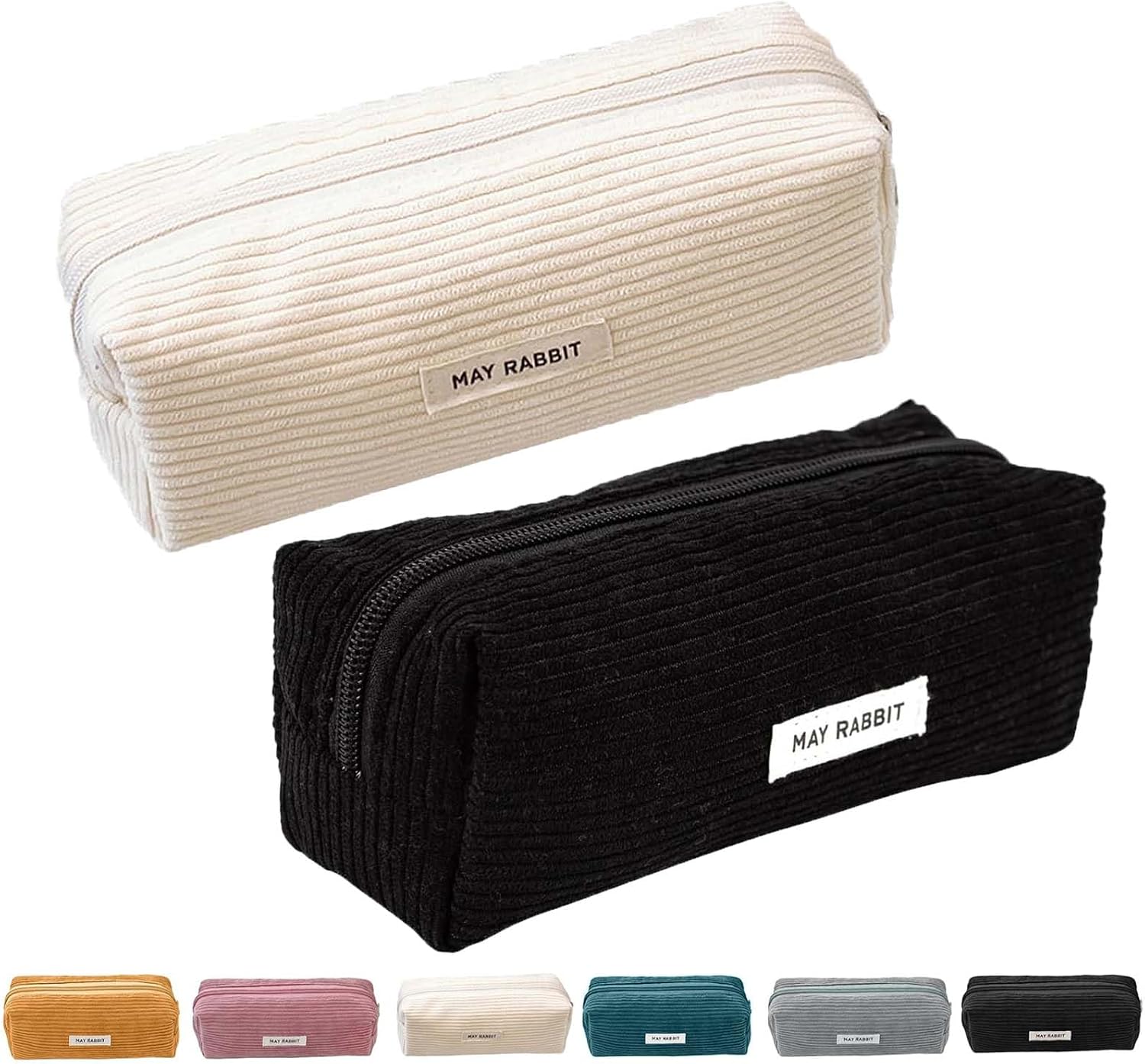 Pack of 2 corduroy fabric pencil case pencil case pencil case pencil