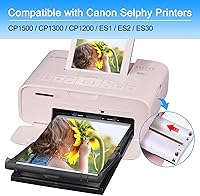 Vista 2 de KP108IN + KP36IN - Cartucho de tinta y 144 hojas de papel compatible con Canon Selphy CP1500 CP1300 Tinta y papel para impresora fotográfica