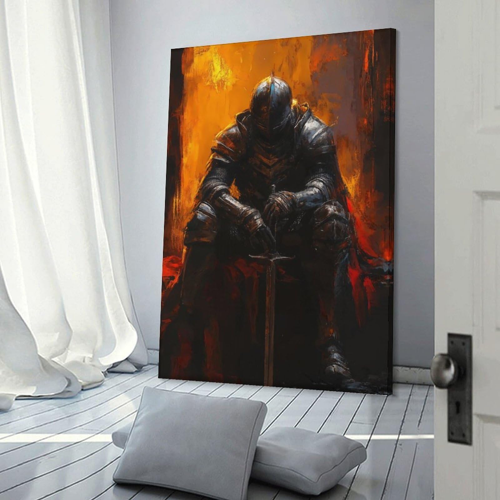 Junmoney Solitary Sentinel Wall Art Print, 08x12inch(20x30cm), for Corridors, Hallways Or Apartment Entries, Wall Decor to Refresh Empty Corners