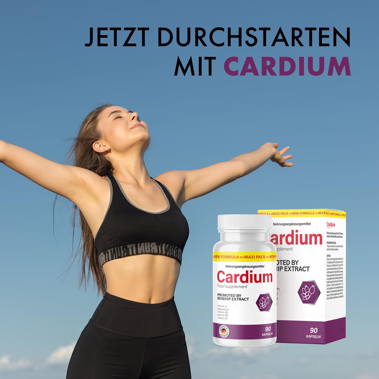 Cardium Kapseln | Reich an Vitaminen & Mineralstoffen | 90 Kapseln 5x