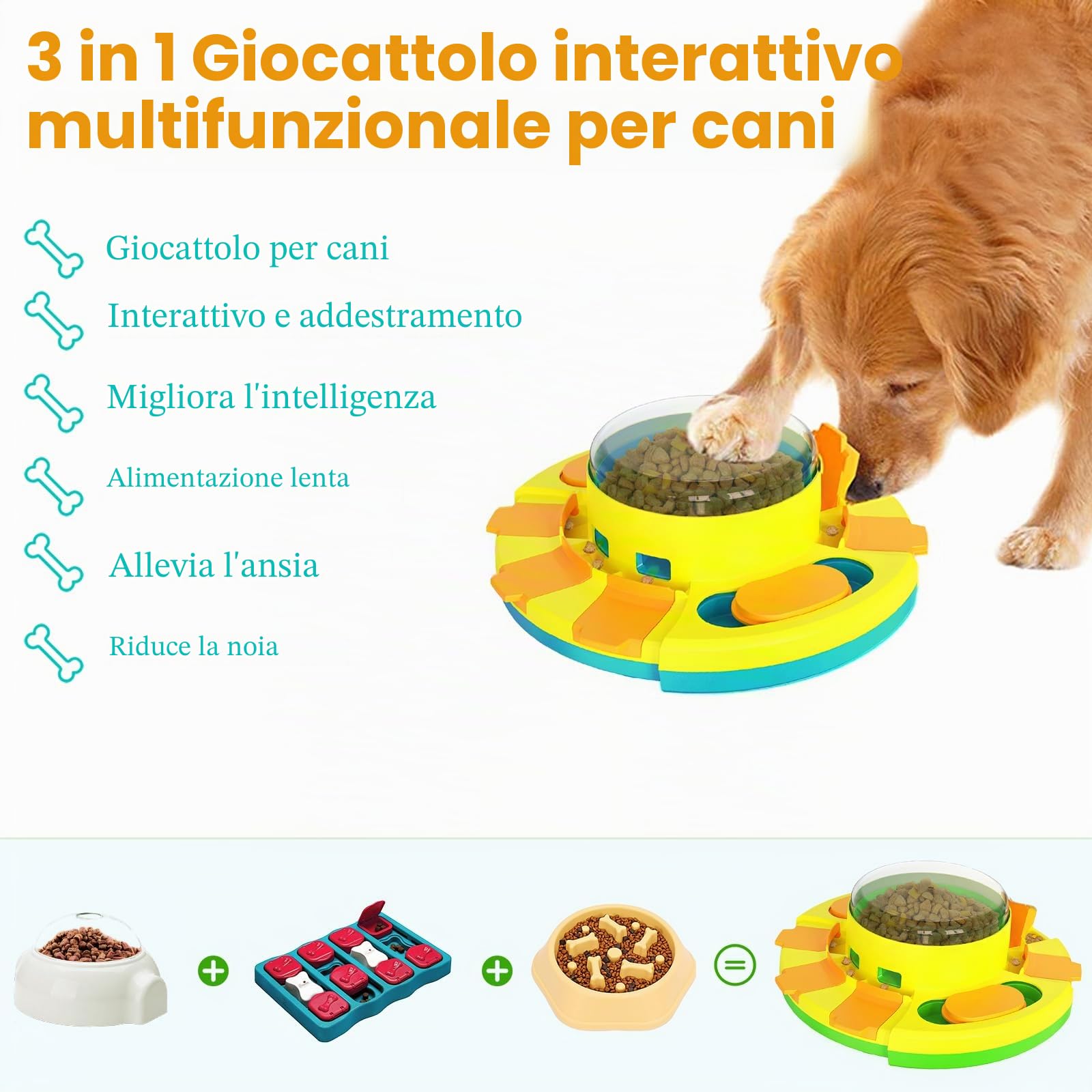 Giochi Cani intelligenza, Giochi intelligenti per Cani Gioco Cane interattivo training comportamentale migliorare il IQ-Livello 2 (Intermedio)