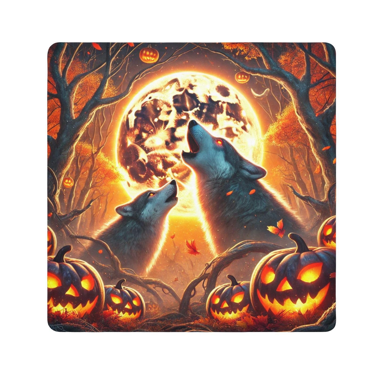 Joko Ivery Wolves Halloween Pumpkins Camera Lens Wrap 21.7