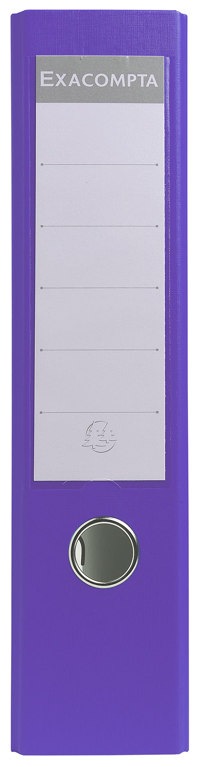 Exacompta - Réf. 918417B - Carton de 20 classeurs à levier A4 - Dos 75 mm - Mécanique 80 mm - Dimensions extérieures : 32 x 29 x 8 cm - Format à classer A4 - Couleur Violine