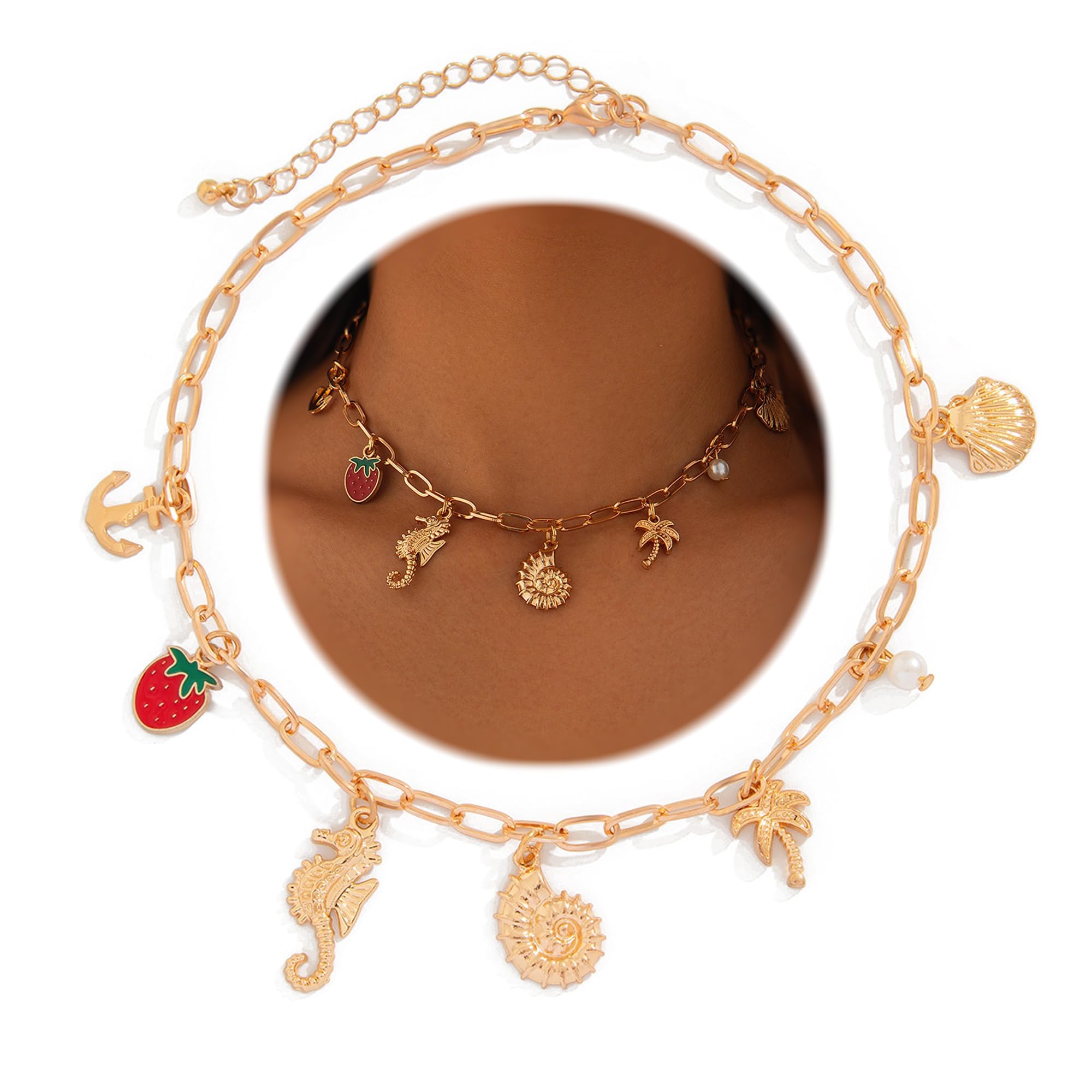 Beach Jewellery for Women, Sea Shell Necklace, Beach Accessories for Women, Shell Jewellery for Women, Fashionable Beach Necklace for Outings and Gifting