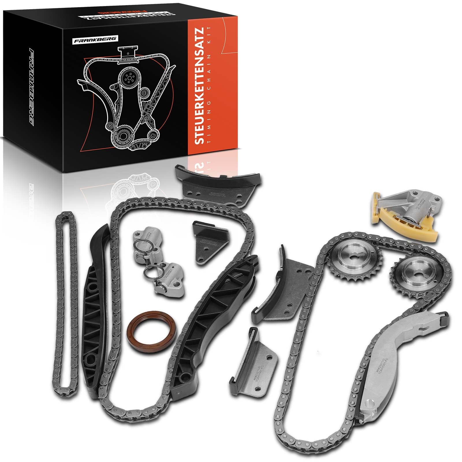 Frankberg Kit de cadena de distribución 23360-4A020 | Compatible con: Chasis/Plataforma H-1, Caja H-1 A1, H-1/Starex, Sorento I JC, H-1 Travel TQ