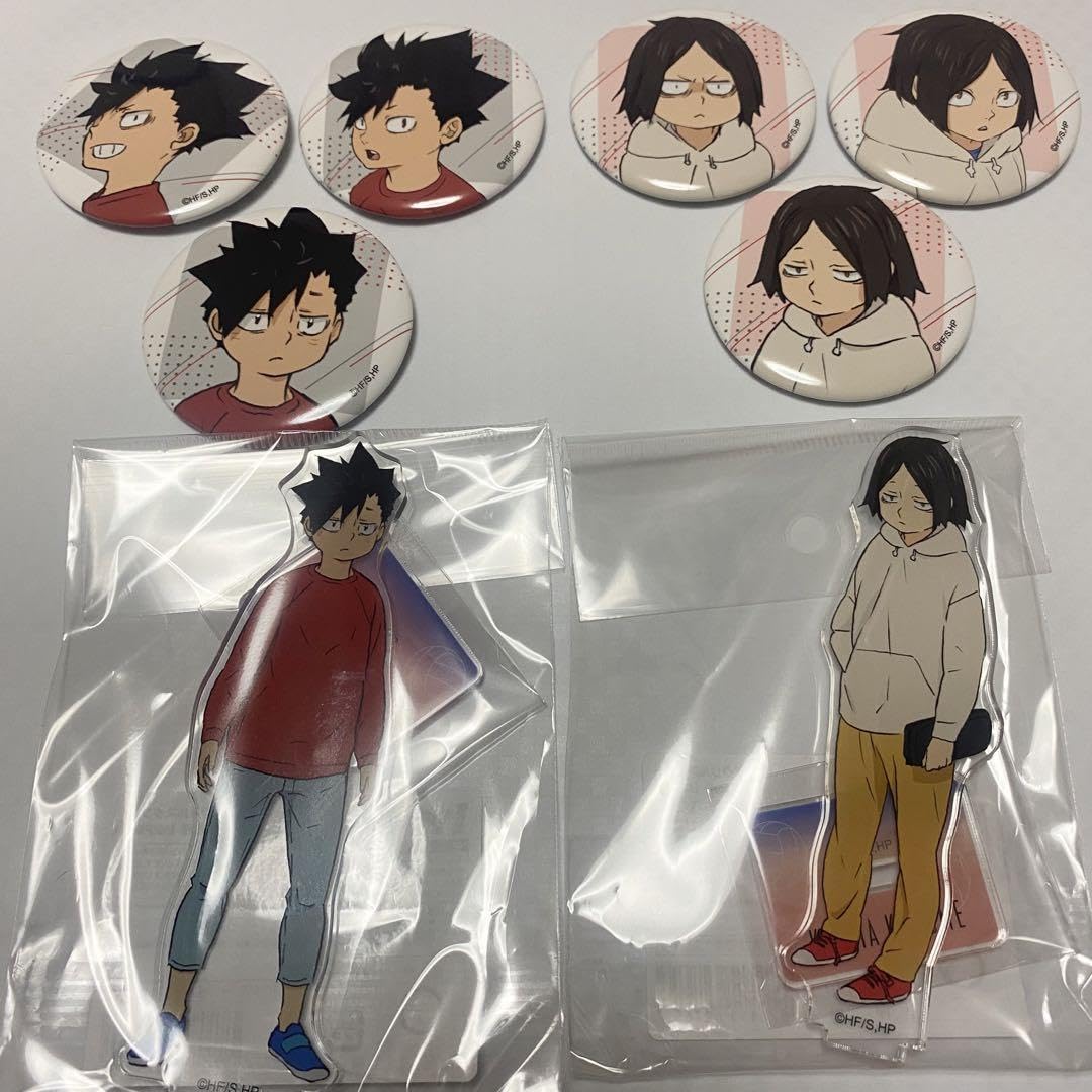 Amazon.co.jp: 幼少期 孤爪研磨 黒尾鉄朗 缶バッジ アクスタ セット 