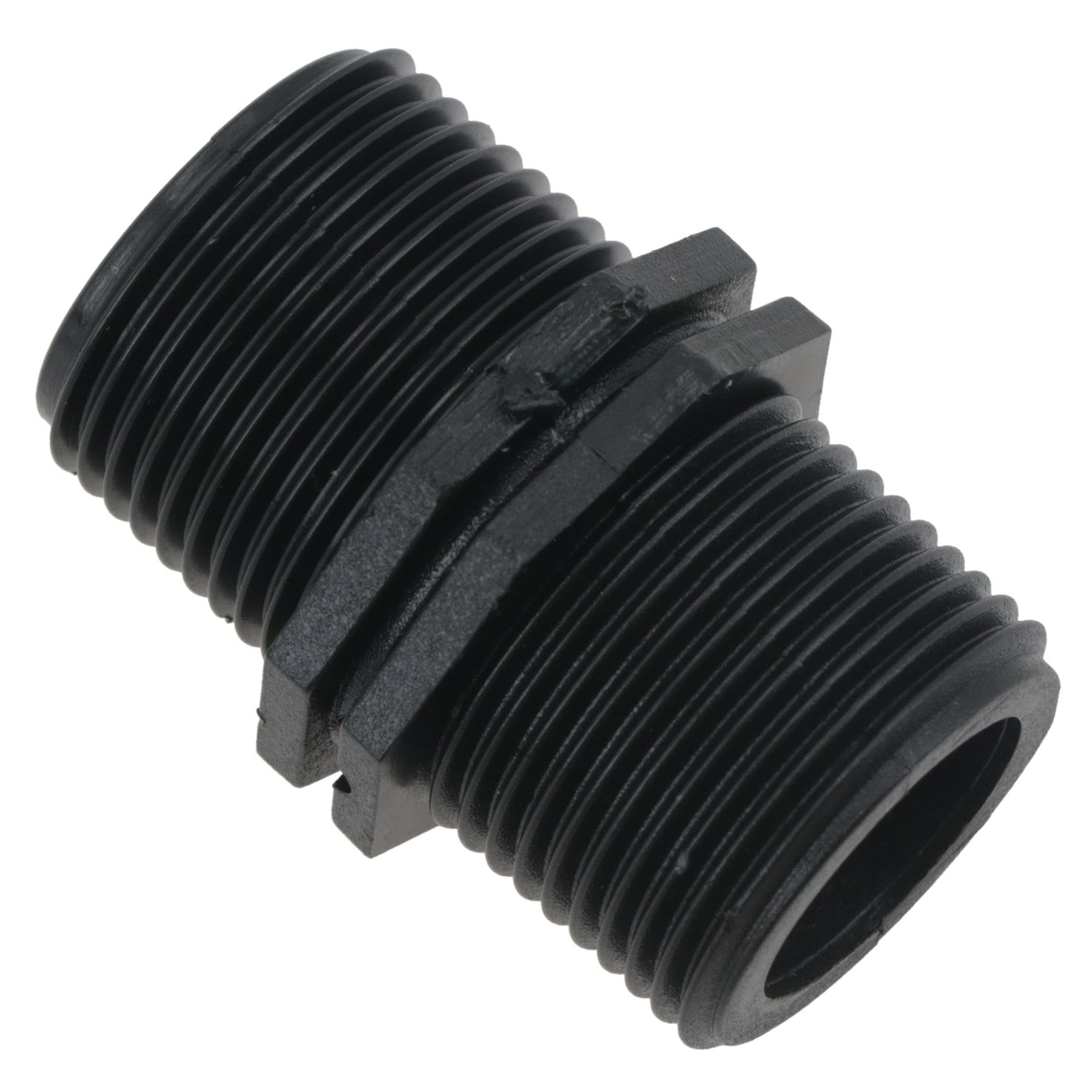 Ab Tools Men's Black Polypropylene Pp Nipple Thread Pipe Fitting Sockets 1/2In – 1/2In Bsp 1Pc