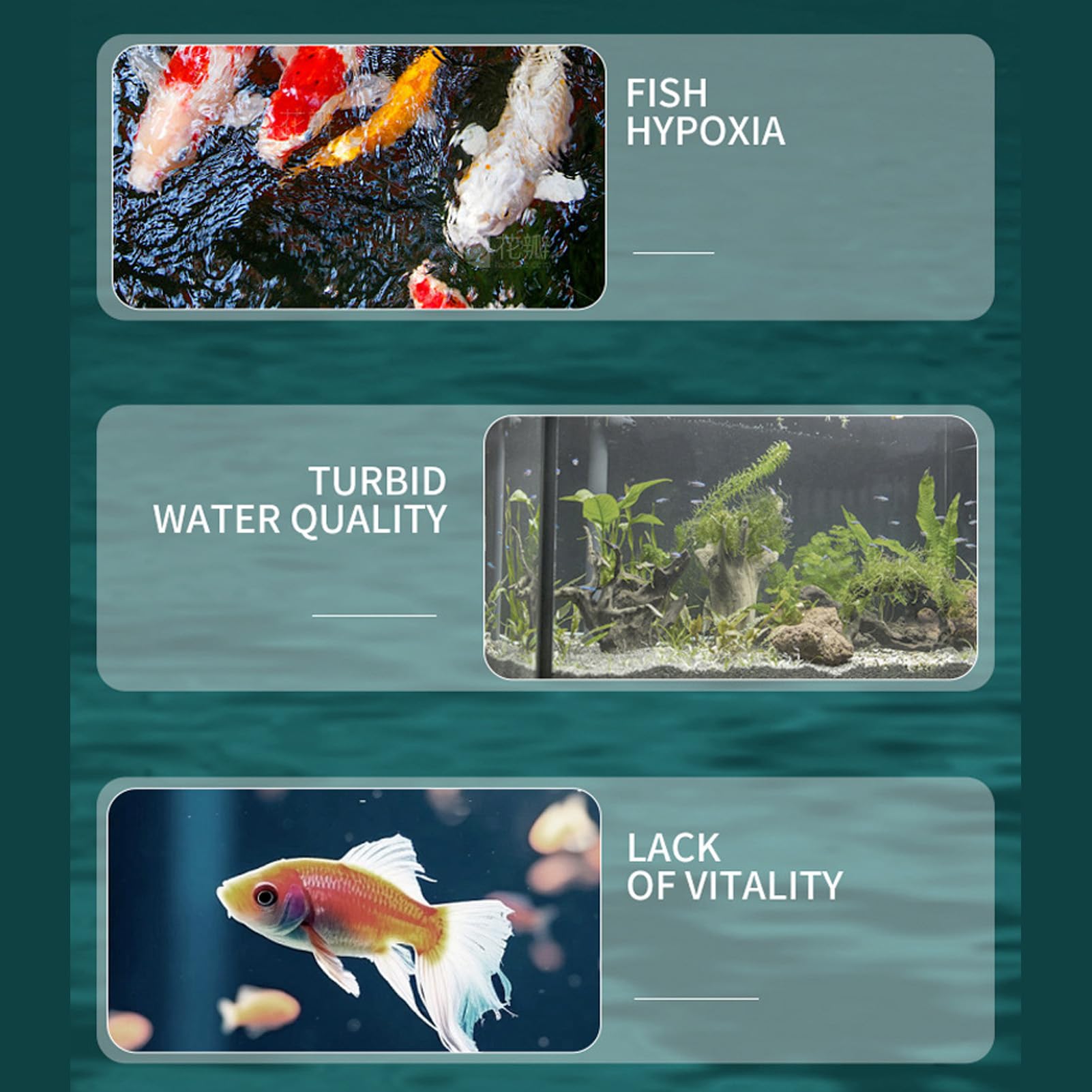 SIXRUN Filtro de Acuario, Filtración de Alto Rendimiento de 15 W con Diseño Cíclico y Tubo de Ducha de Lluvia Blanco para Filtro de Potencia Sumergible de Peces de 90 a 180 L (Enchufe de la UE)
