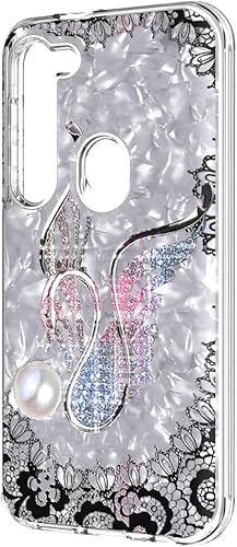 Miniatura 5 de Para Motorola Moto G Stylus XT2043, Moto G Power XT2041 (versión 2020) - Funda para teléfono con imagen en relieve - AC6 Swan Lace