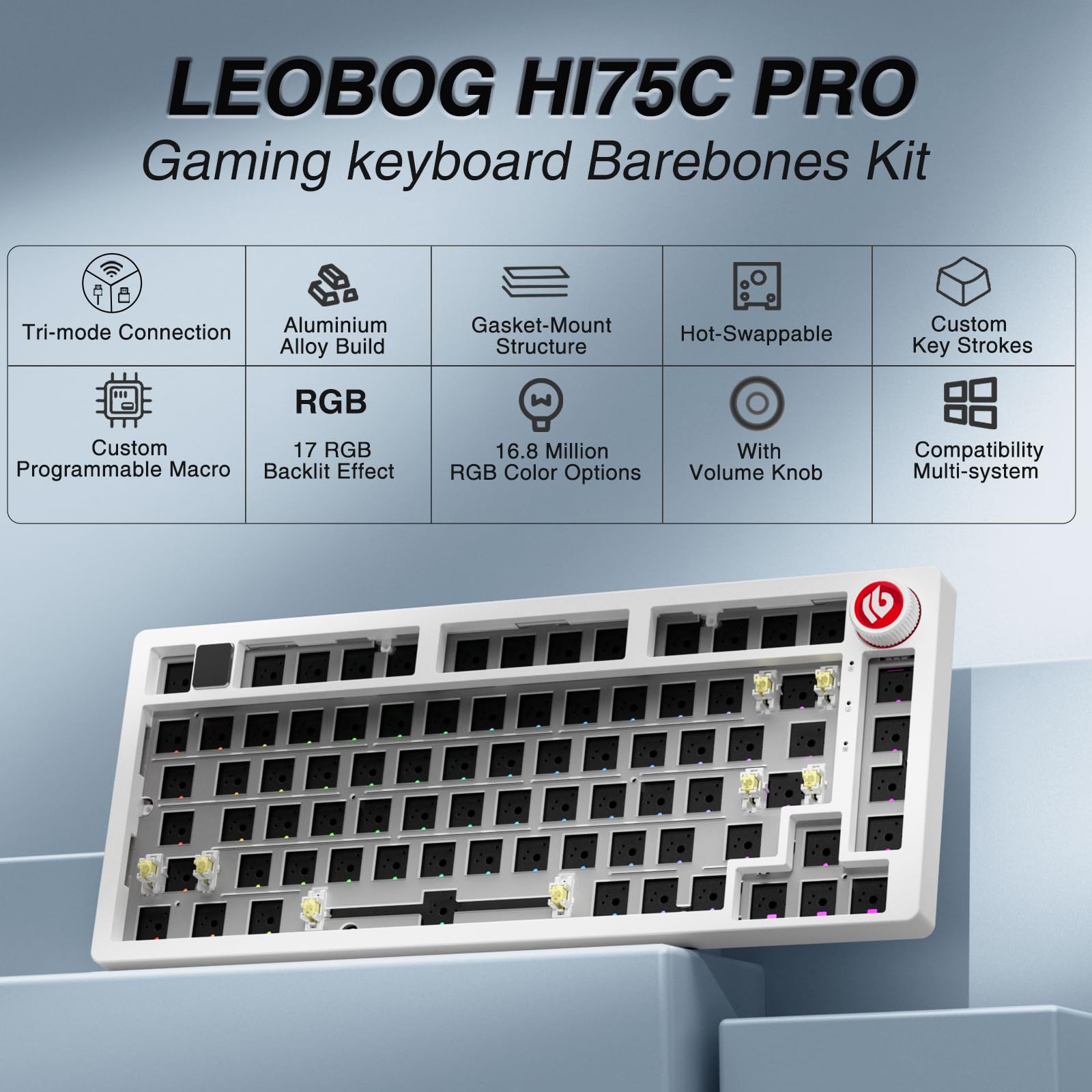 Amazon.co.jp: LEOBOG Hi75C Pro ワイヤレスメカニカルキーボード