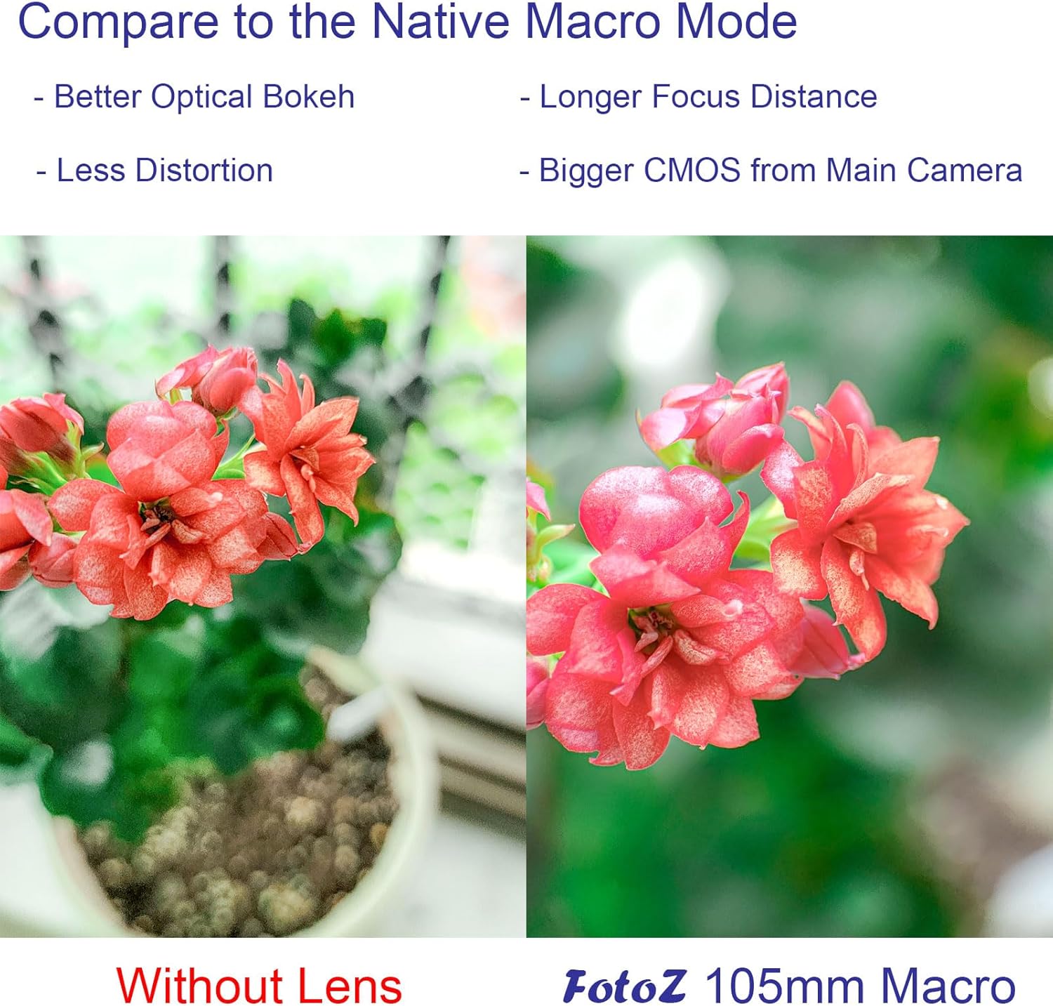 105mm Macro Lens with 17MM Thread Lens Phone Case with Magnetic for iPhone 15