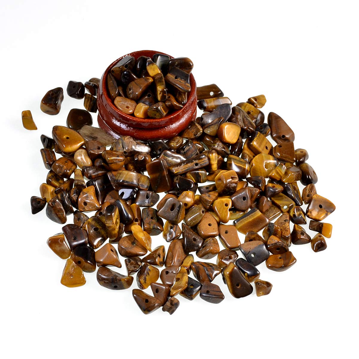 AD Beads 34" Citrine Gemstone Chips – 5-10mm Tumbled Nuggets For Jewelry Making & Healing