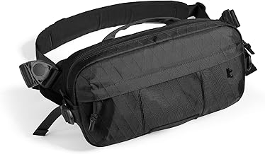tomtoc X-Pac Sling Bag 5.5L - Sac à Bandoulière Urbain Étanche pour Homme, Compatible avec Switch 2 (2025), iPad Mini, Steam Deck, DJI Osmo Pocket 3/Action 4, Sacoche bandoulière de Voyage (Noir)