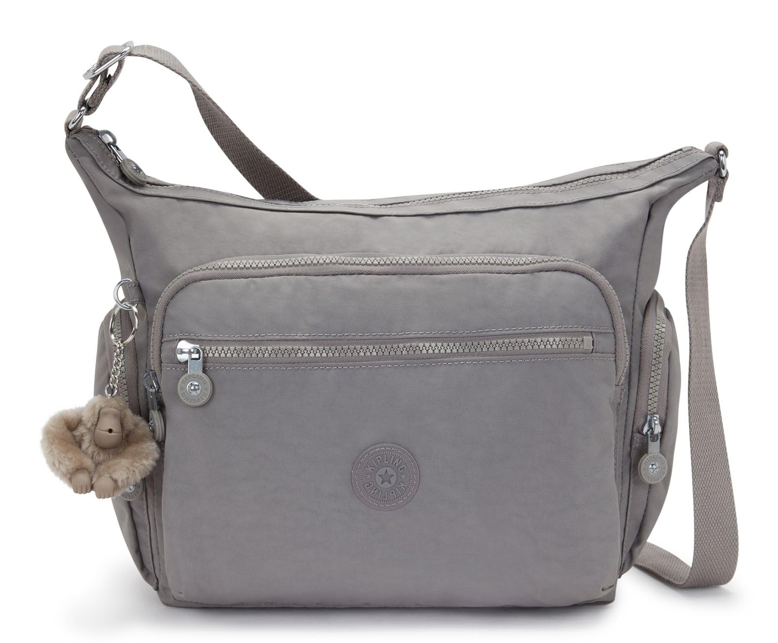 Kipling GABBIE Medium Shoulder Bag - Inviting Grey RRP £98
