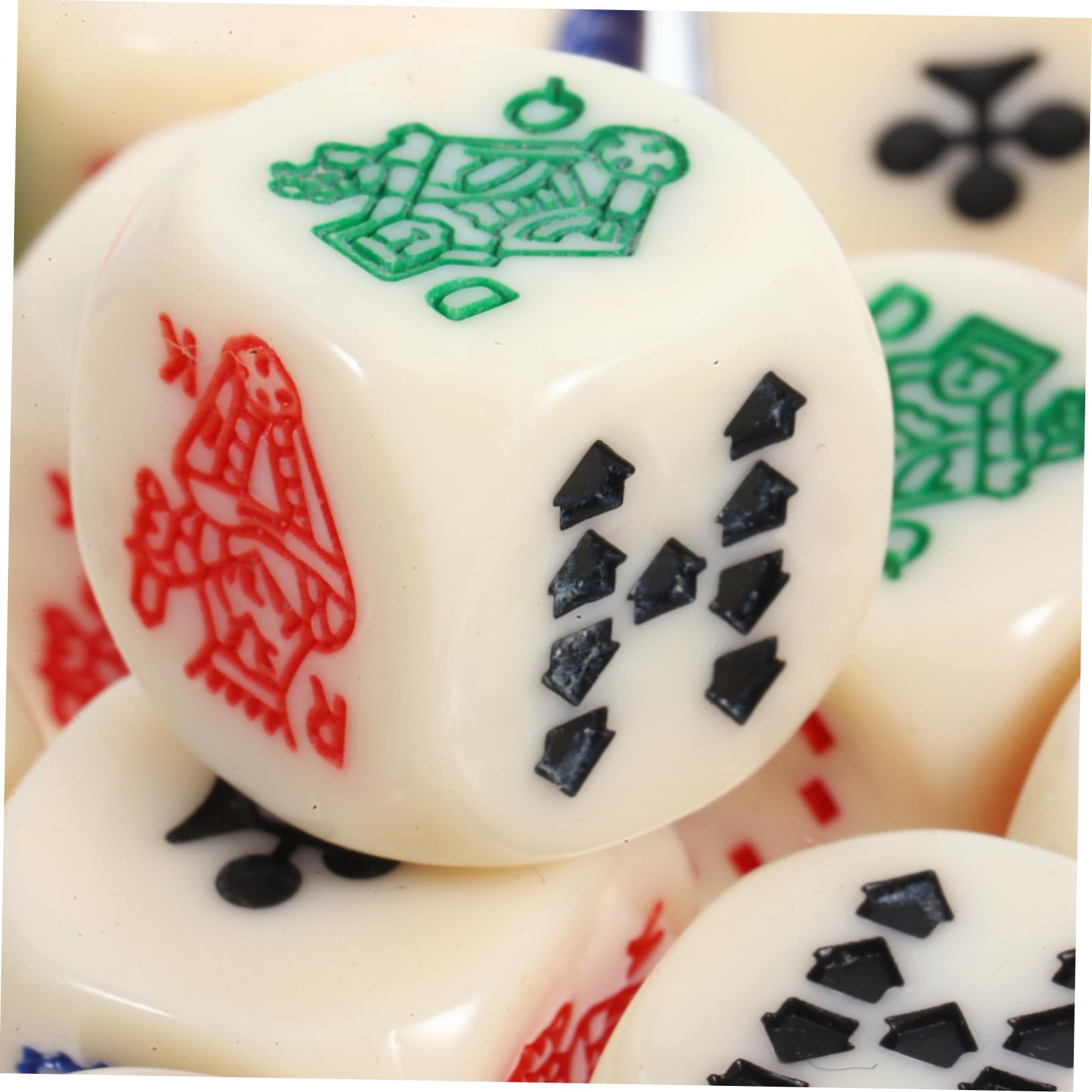 TOYANDONA 75pièces Dés Acrylique pour Poker Espagnol Accessoires De Jeux Amusants pour Et