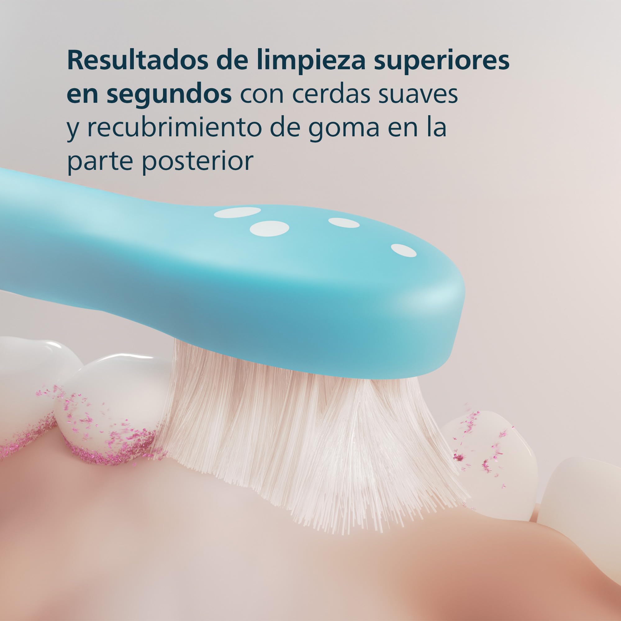 Philips Sonicare For Kids, cabezales de cepillo dental de repuesto originales para niños a partir de 3 años, paquete de 4, HX6034/90