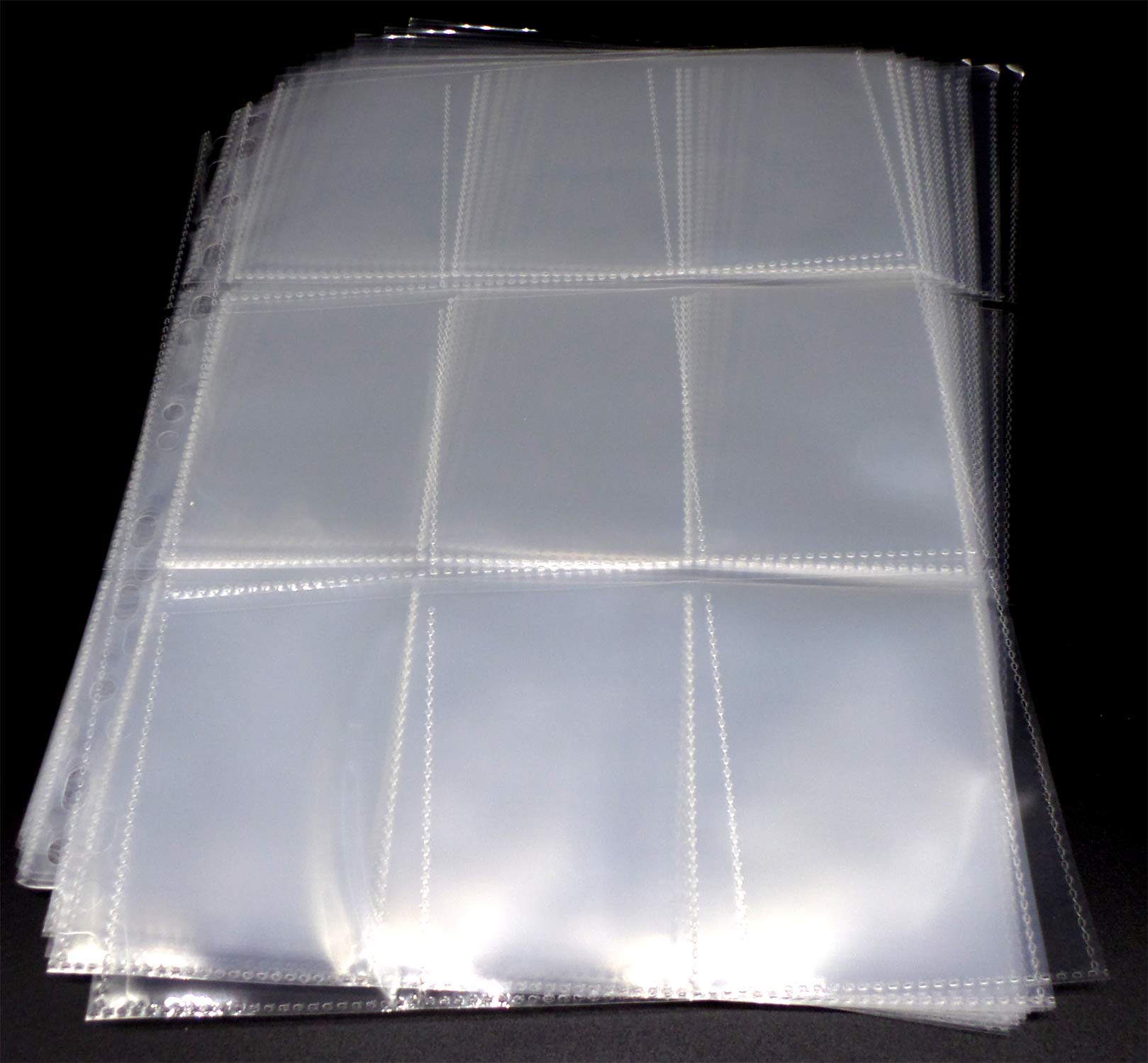 docsmagic.de 10 Premium 9-Pocket Pages - 11-Hole - 3-Ring Album- MTG - YGO - PKM