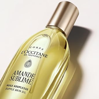 L'OCCITANE - Almond (Amande Sublime) Supple Skin Oil - 100 ml | All skin types - Smooths and improves skin elasticity - Made in France