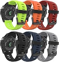 MoKo Correa Compatible con Garmin Fenix 3/3 HR/Fenix 5X/5X Plus/Tactix Charlie/Descent Mk1, Pulsera de Repuesto de Silicona Suave, Banda de Reloj Deportivo