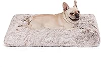 Vista 8 de Bedfolks Cama de Perrera de Felpa Impermeable para Perros, Funda Extraíble Lavable, Almohadilla de Piel Sintética para Perros y Gatos Pequeños, Negro