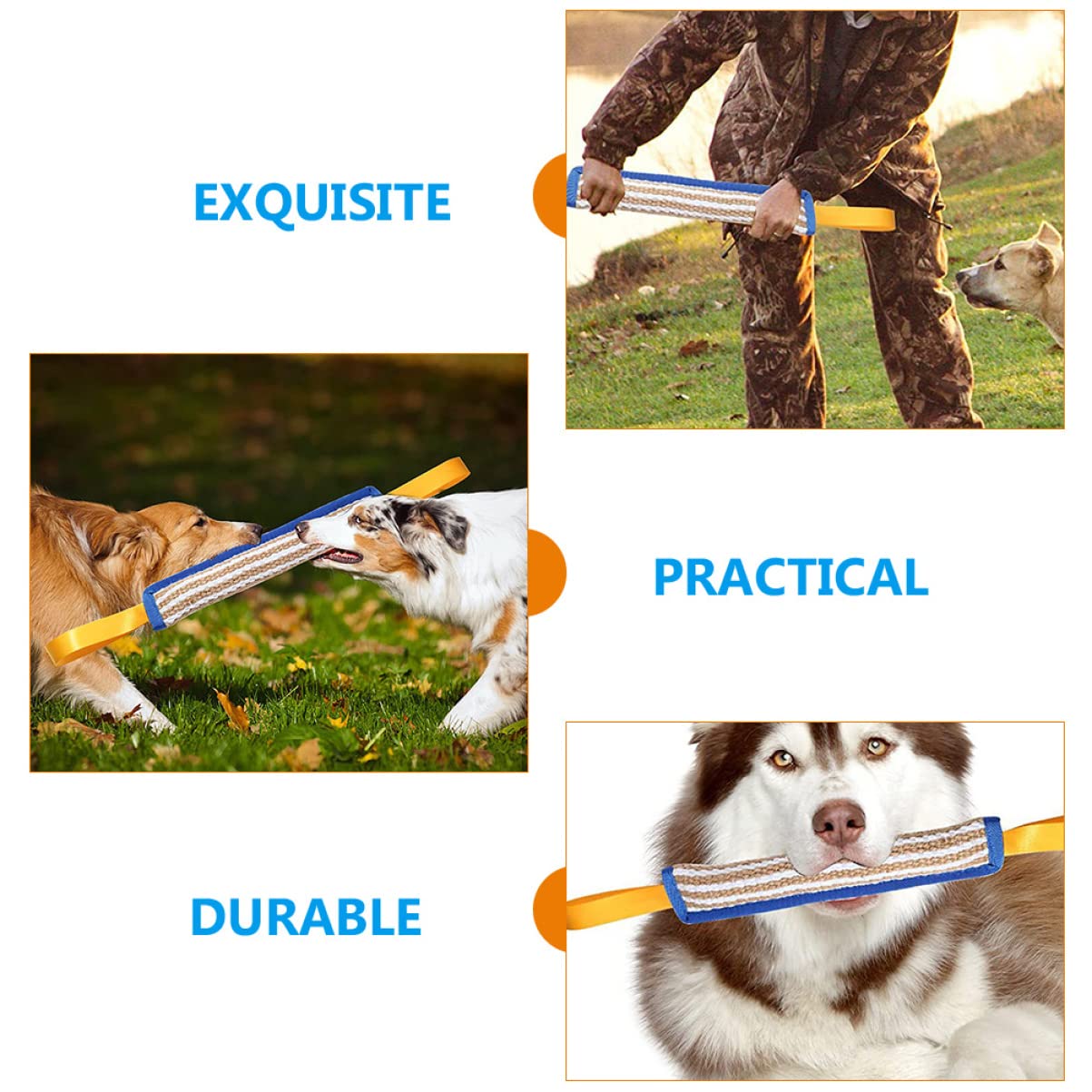 Happyyami Hunde Trainingsspielzeug 40cm zum Beißen und Apportieren