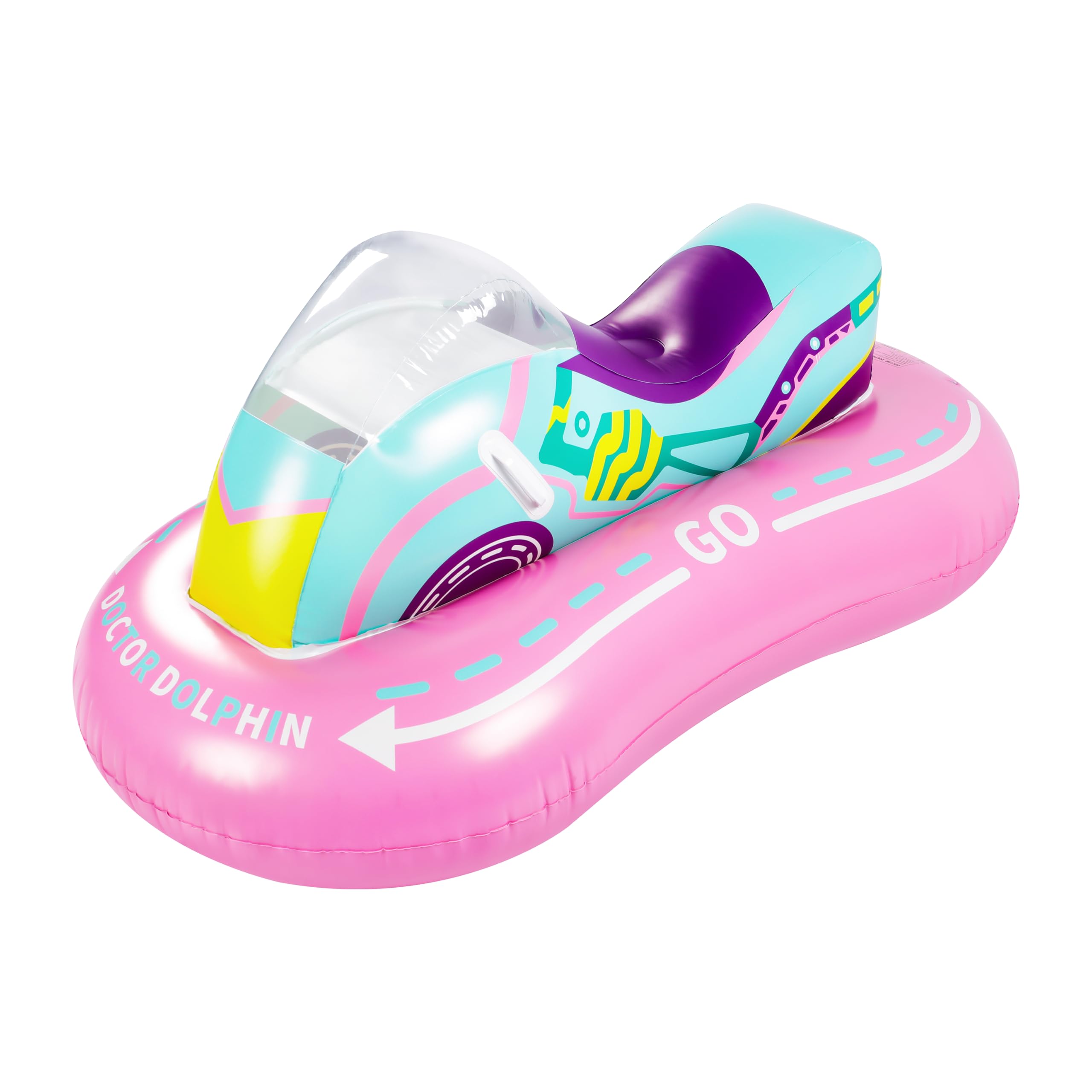 Doctor DolphinMOTORCYCLE BABY FLOAT, 158x86x78CM, 3+ Years