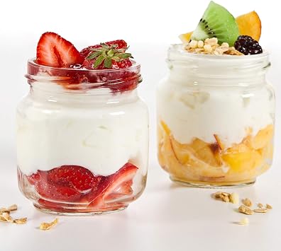 12 Pack 8 oz Mason Jars with Leak-proof Split Silver Lids